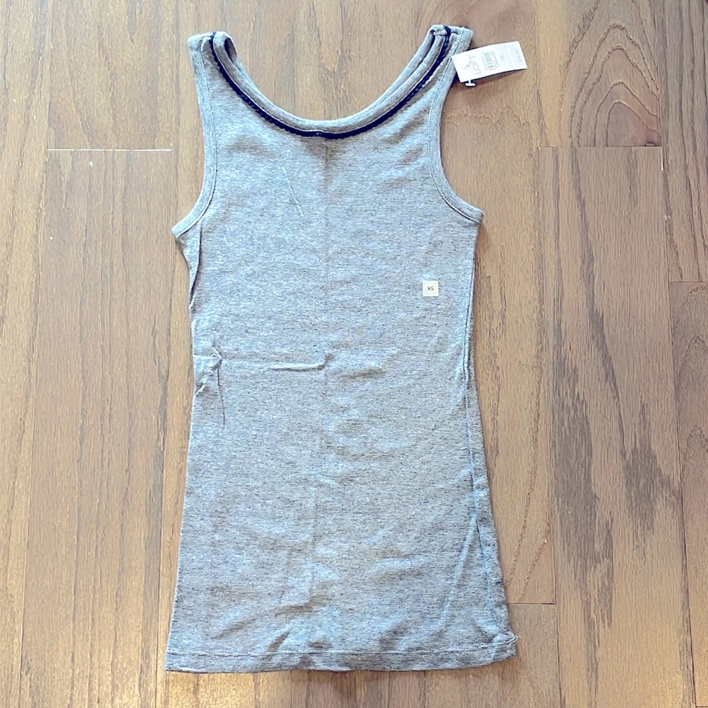 NWT LOFT Navy Scallop Tank - Size XS